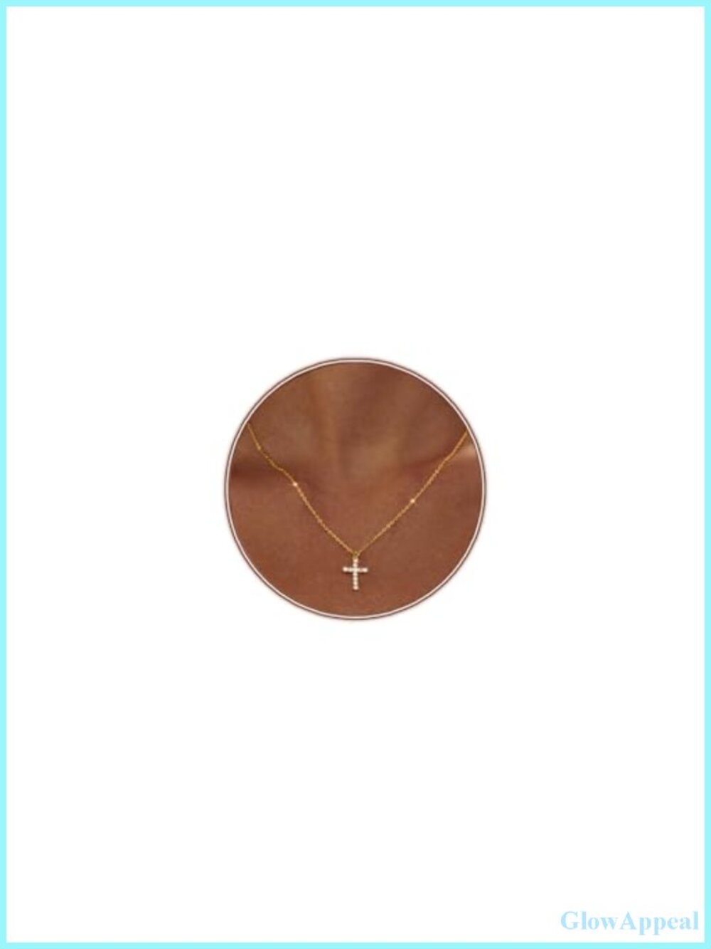 Cross Necklace for Women 18K Gold Plated Cubic Zirconia Dainty Pendant